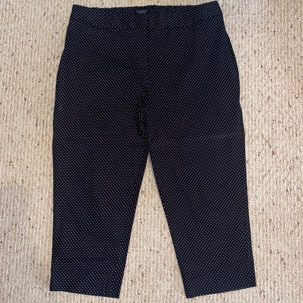 Talbots Polka Dot Capri Chinos
